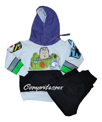 Conjunto Pants Sudadera Buzz Layear Niño Niña Premium