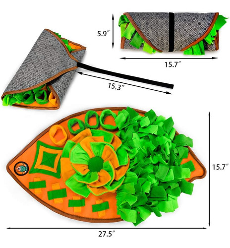 Awoof Snuffle Mat For Dogs, Dog Nosework Feeding Mat, Pet...