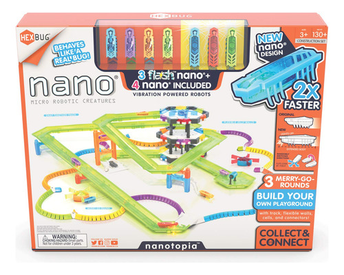 Hexbug Flash Nano Nanotopia - Colorido Juego Sensorial Para 