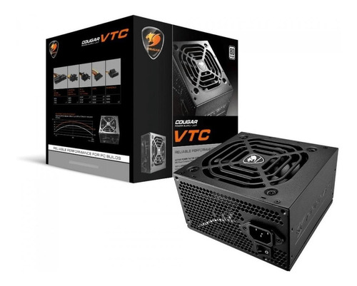 Fonte Cougar Vtc Series 600w 80 Plus White Pfc Ativo