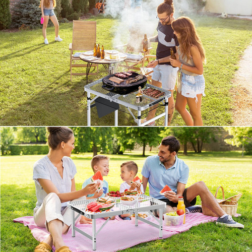 Mesa Plegable Wildfinder 2x1.3m Para Camping Y Bbq