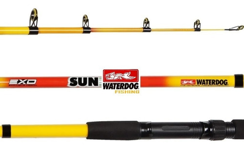 Caña Pescar Sun 2,10m Fibra V Waterdog Original