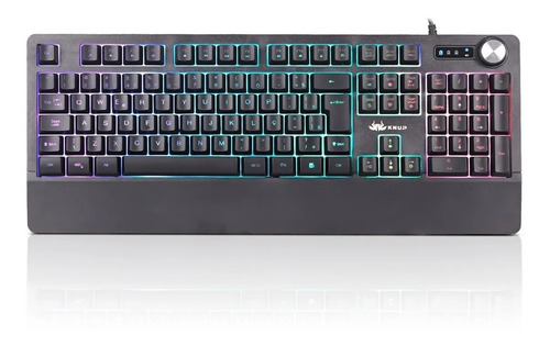 Teclado Gamer Semi Mecanico Usb Para Pc Computador Led Abnt2