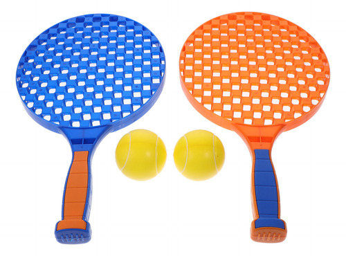 1 Juego De Raquetas De Bádminton De Plástico Para Niños