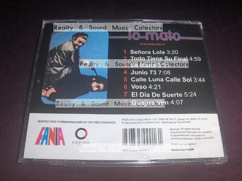 Willie Colon Lo Mato Cd Import Fania Hector Lavoe Ex Est (Usado)