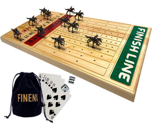 Juego De Mesa De Carreras De Caballos Con Lujosos Caballos D