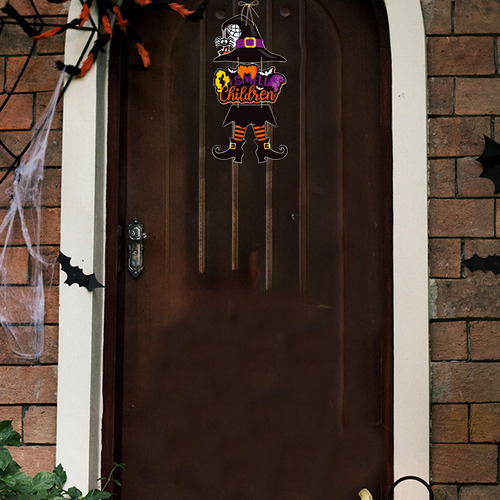 A Colgante Para Puerta Con Tema De Fiesta De Halloween En C