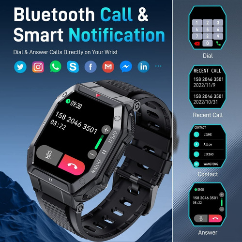 Relojes Inteligentes Para Hombres Reloj Inteligente Militar