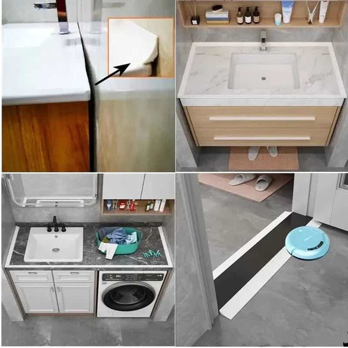 Barreira De Contenção De Água Banheiro, Box, Pia, Balcão 2m Cor Branco