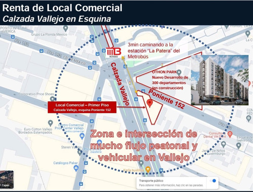 Local Comercial En Renta En Lindavista Vallejo I Sección