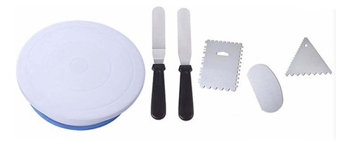 Qe1 Plato De Pastel Giratorio Redondo Antideslizante