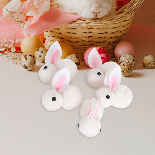5 Uds Conejo De Pascua Animales De Peluche Para Manualidades