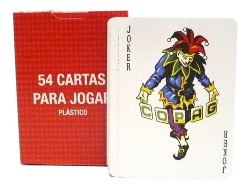 Baralho Poker Plastico Caixa C/12 Copag 54 Cartas Truco