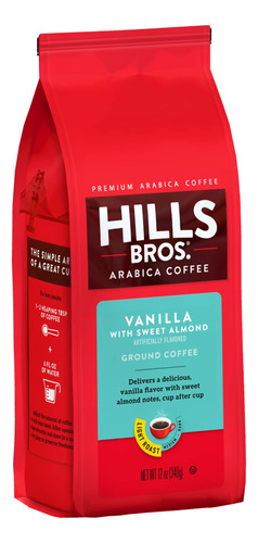 Hills Bros Vainilla Con Cafe Molido Con Sabor A Almendras Du