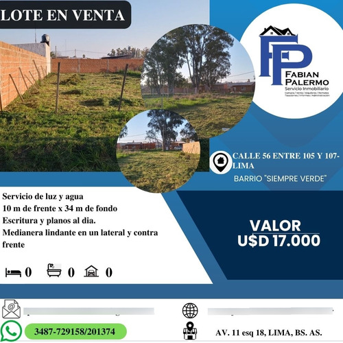 Lote De 338 M2 Sobre Calle 56