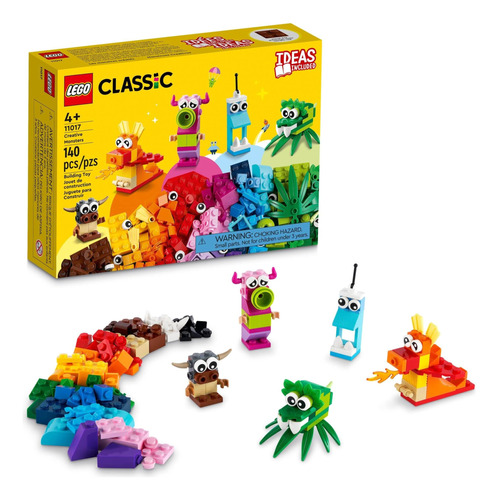 Lego Classic Creative Monsters Building Toy Set Para Niños, 