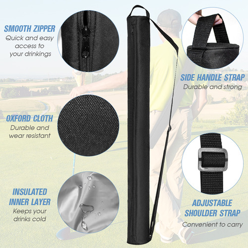 Funda De Cerveza Para Bolsa De Golf: Bandolera Aislante Para