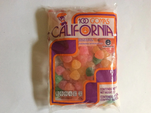 Gomitas Surtidas California 3 Bolsas De 100 Pz 800gr C/u