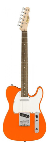 Guitarra eléctrica Squier by Fender Telecaster de álamo competition orange laca poliuretánica con diapasón de laurel indio