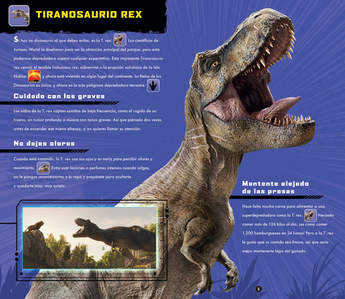 Dinosaurios En Tu Mundo Jurassic World Libro Con 39 Sonidos