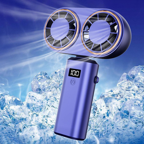 Ventilador De Campamento Al Aire Libre Ventilador De Azul