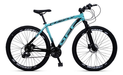 Mountain bike OFF Aro 29 Firefly aro 29 21" freios de disco mecânico câmbios OFF cor tiffany/preto