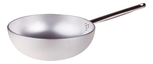 Pentole Agnelli Radiante Wok Fondo Plano Aluminio Mango 32