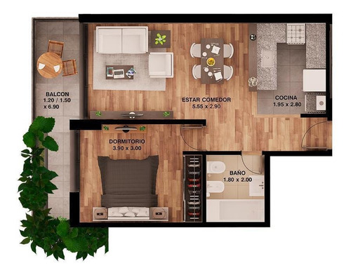 Imagen 6 de 7 de Departamento - Abasto