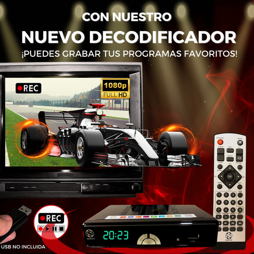 2 Pz Decodificador Tv Convertidor Transmisión Señal Digital