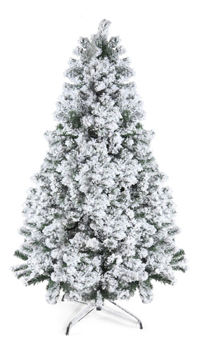 Prextex Arbol De Navidad Flocado De 5.9 ft, 1.200 Puntas, Ar