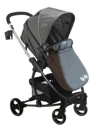 Coche de paseo travel system Bebesit Coches Alfa travel system 2023 SL505P negro con chasis color blanco