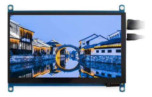 Pantalla Lcd Waveshare 7 Pulgadas Hdmi 1024x600 Ips Touch