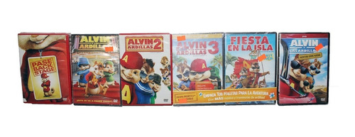 6 Peliculas Originales Alvin Y Las Ardillas Dvd Latino