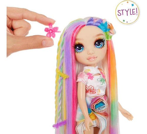 Rainbow High Muñeca Amaya Raine Con Tiza Pinta Pelo