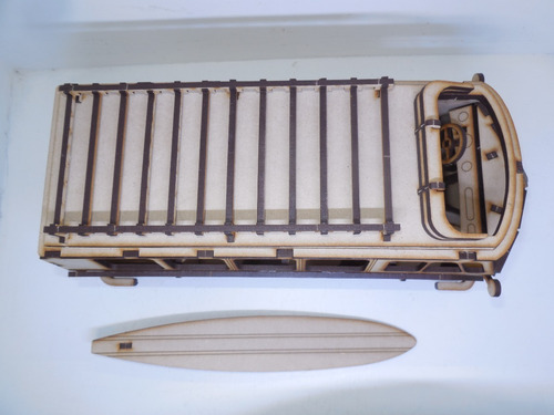 Rompecabezas 3d Vw Combi Surf Time Corte Láser Mdf