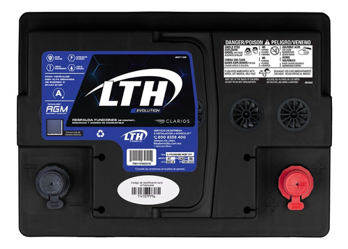 Batería Lth Volkswagen Taos Pr-j0s 2022-2022 - L-47-660 Agm