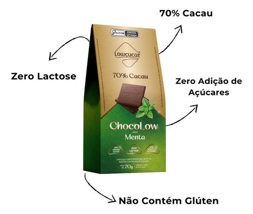 Chocolate Zero Açúcares 70g Sabores Variados Kit Com 3