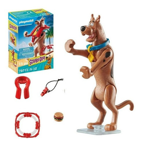 Boneco Brinquedo Playmobil Scooby Doo Salva Vidas Cartoon