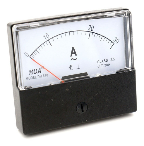 Amperimetro Dh-670 Ac 0 30 Ampere Aguja Rectangular