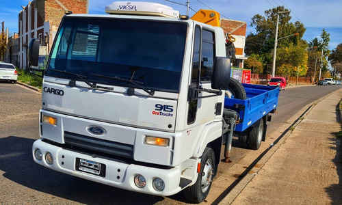Ford Cargo 915e Con Hidro Grúa Y Caja De Carga