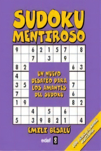 Sudoku Mentiroso, De Besalú, Emili. Editorial Edaf, S.l., Tapa Blanda En Español
