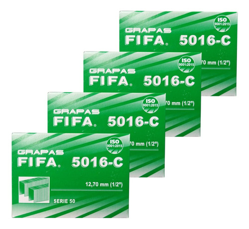 Grapas Fifa 5016-c De 12.7 Mm Serie 50 - 4 Caja De 5,040 C/u