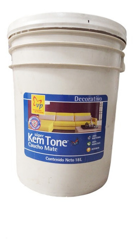 Imagen 1 de 2 de Pintura Caucho Gris Claro Kem Pared Ex Cuñete 5 Galones