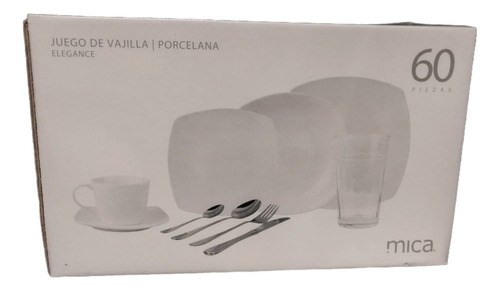 Juego De Vajilla Porcelana 60 Piezas Nuevo