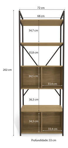 Estantería Industrial Atma Li018-frprf 4 Niveles Con Puertas