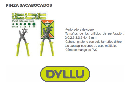 Pinza Sacabocados Dyllu Dtlh2801