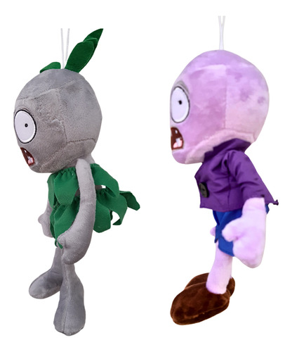 Peluche Plantas Vs Zombies - Zombie Morado+zombie Polinesia