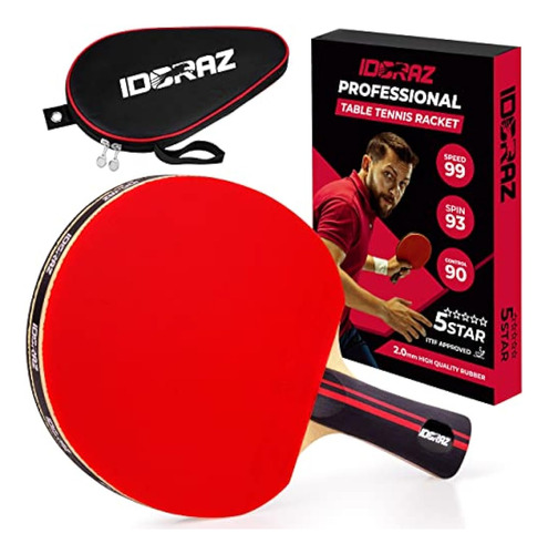 Idoraz Raqueta Profesional De Ping Pong, Raqueta