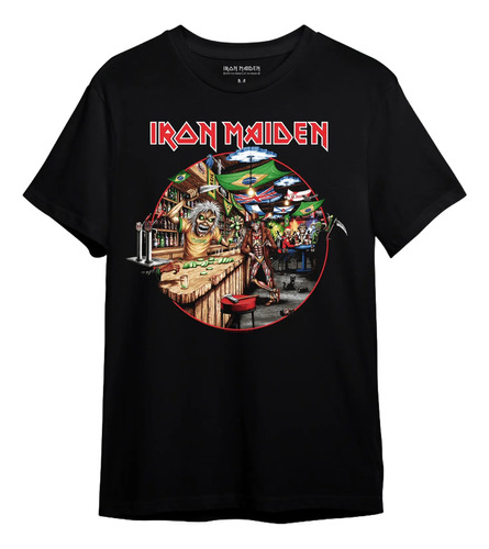 Camiseta Iron Maiden Brasil