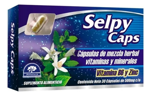 Selpy Caps Vitamina B6 Y Zinc Capsulas De Mezcla Herbal Vita